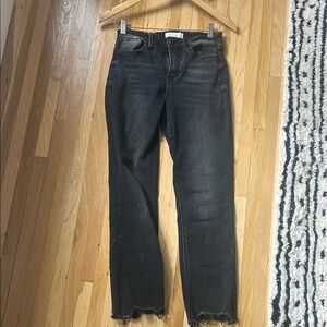 VERVET BY FLYING MONKEY Black Straight Leg Denim